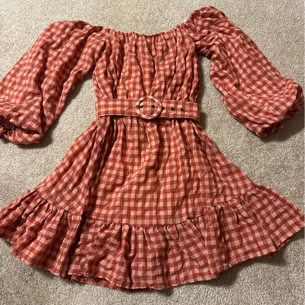 MINKPINK Peach Fabric Detail